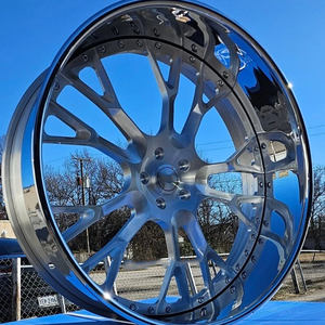 Cerchi Forgiati Scomponibili LZT-107 Cromati Lucidi a 2 Pezzi con Volanti per Chevrolet Monte Carlo SS <span class=keywords><strong>Caprice</strong></span> - Product Image 4