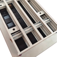 Grille de ventilation carrée amovible en aluminium moderne pour retour d'air au plafond