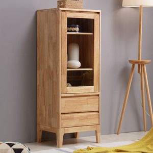 Modern Minimalist Nordic Solid Wood Living Room Cabinet With Storage Drawers And <b>Shelves</b> Natural Color Multi Functional TV <b>Unit</b> - Product Image 3