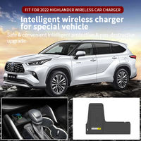 Support de téléphone magnétique sans fil rapide pour voiture avec chargeur allume-cigare et indicateur LED, compatible Toyota Highlander 4/Kluger