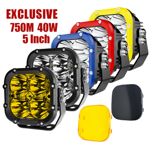 Luz Led de conducción todoterreno, cubo cuadrado, Aux, <span class=keywords><strong>2022</strong></span> M, 12V, 24V, 5 pulgadas, 40W, para <span class=keywords><strong>Toyota</strong></span>, nuevo diseño 750 - Product Image 1