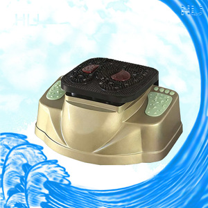 Masseur électrique pour les pieds avec chauffage magnétique et thérapie infrarouge pour usage domestique, couleur champagne - Product Image 3