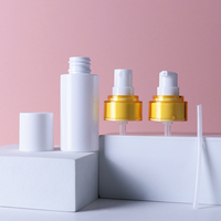 Bouteille pompe en plastique PET OEM 50/100 ml pour lotion, flacon pulvérisateur, vaporisateur de beauté, distributeur de sérum pour soins de la peau, flacon liquide, crème pour le visage