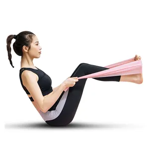 Various Color Natural Latex Yoga Custom Resistance Bands Exercise Band