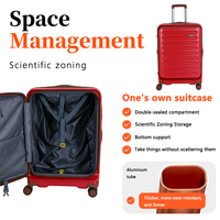 Ensemble de bagages rigides modernes en ABS et PC, étanches, 20, 24, 28 pouces, 3 pièces, valises à roulettes avec doublure en polyester, serrure TSA, roues pivotantes