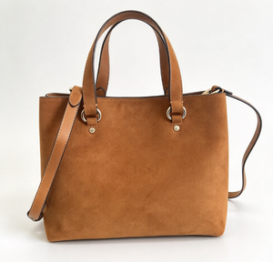 Bolso Tote de Cuero Genuino R+ para Mujer, Cierre de Cremallera de 7 Pulgadas, Dos Asas, Minimalista, para Uso Diario - Product Image 2