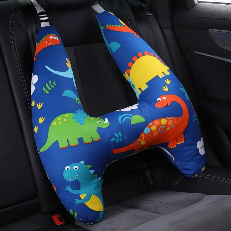 Car nternal Accessories Sleeping Adjust Car Headrest Pillow U Shaped Neck Kids Pillow Protect Headrest For Car Belt Pillow