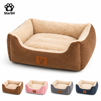 Lits pour chiens en gros – 6 tailles, doux et confortables, avec rebord surélevé, canapé-lit pour animaux de compagnie, pour chiens et chats de petite, moyenne et grande taille, OEM, ODM, logo personnalisé