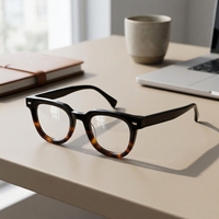 Montures de lunettes unisexes en acétate, monture intégrale carrée, lunettes optiques légères, pour la lecture et l'utilisation sur ordinateur