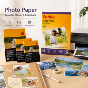 Papel Fotográfico Profesional de Doble Cara A4 180-260gsm para <span class=keywords><strong>Impresora</strong></span> de Inyección de Tinta, Papel Fotográfico de Alta Resolución - Product Image 1