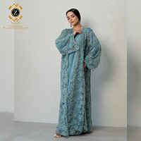 Abaya Zaynab pour femmes, robe musulmane, kimono égyptien, burqa, robe musulmane de luxe pour femmes, abaya ouverte en dentelle de Dubaï