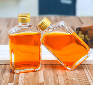 <span class=keywords><strong>100ml</strong></span> 200ml Rỗng rum Whisky <span class=keywords><strong>Vodka</strong></span> tinh thần Glass rượu chai với nắp cho rượu Whisky - Product Image 5