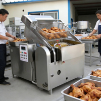 Friteuse électrique professionnelle, friteuse robuste avec robinet d'huile en acier inoxydable, facile à utiliser