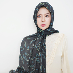 Lightweight Custom Printed Modal <strong>Pashmina</strong> Hijab Print <strong>Paisley</strong> Pattern Hijab Muslim Women <strong>Scarf</strong> Printed Modal Hijab - Product Image 1