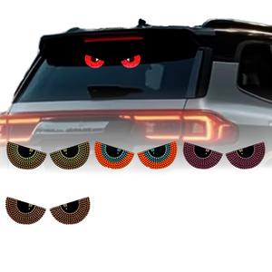 Luz LED Ojo de <span class=keywords><strong>Diablo</strong></span> con Alimentación USB para Autos, Ojos Animados Rojos/Amarillos, Diseño Triangular Semicircular - Product Image 1