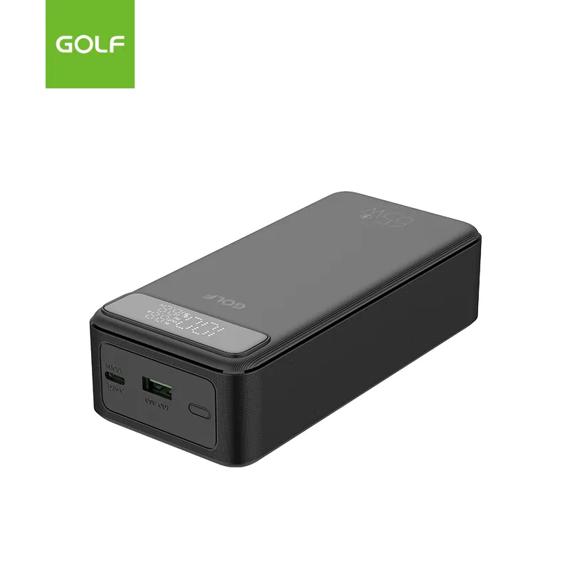 गोल्फ कस्टम लोगो पावर स्टेशन लिथियम बैटरी मोबाइल चार्जर Lcd डिस्प्ले पीडी 65w फास्ट चार्जिंग पावर बैंक 30000mah लैपटॉप के लिए
