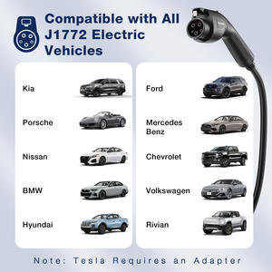 Chargeur <span class=keywords><strong>EV</strong></span> portable de niveau 2 (40A,240V) avec câble de 25 pieds et prise NEMA 14-50 Compatible avec tous les véhicules électriques J1772 - Product Image 5