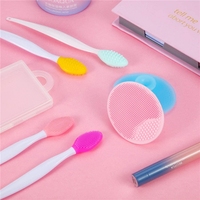 HMU vente en gros marque privée épurateur de lèvres brosse applicateur maquillage exfoliant Silicone points noirs lèvre nez gommage nettoyant brosse
