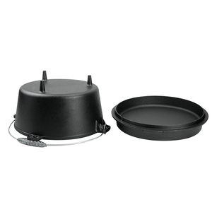 Marmite en <span class=keywords><strong>fonte</strong></span> 2-en-1 pour l'extérieur, poêle à frire et barbecue pré-assaisonnés pour la cuisine et le camping, casserole polyvalente pour l'extérieur - Product Image 5