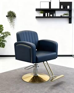 Silla de Estilismo <span class=keywords><strong>EMMA</strong></span> para Salón - Silla de Peluquería Moderna Tapizada para Salones de Belleza - Product Image 3