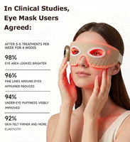 Masque oculaire de luminothérapie rouge 4D de nouvelle conception, microcourant EMS, luminothérapie rouge LED, masseur oculaire