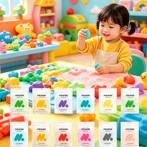 Colored Clay <b>Modeling</b> Clay 24+ Colors Ultra Light Air Dry Non Toxic <b>Foam</b> Molding DIY Art Craft for Kids 500g - Product Image 5