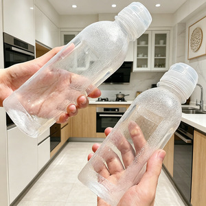 Oil Dispenser Cylinder M Size Plastic Lid See Through Kitchen Storage Bottle - Product Image 2