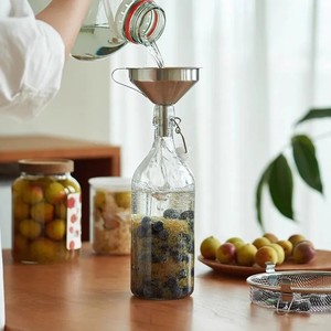 Botellas con Cierre Hermético para Vino <span class=keywords><strong>de</strong></span> Frutas <span class=keywords><strong>Casero</strong></span>, Botellas <span class=keywords><strong>de</strong></span> Vidrio para Vino <span class=keywords><strong>de</strong></span> Arroz, Decantadores <span class=keywords><strong>de</strong></span> Vino <span class=keywords><strong>de</strong></span> Grado Alimenticio con Tapas Herméticas - Product Image 2