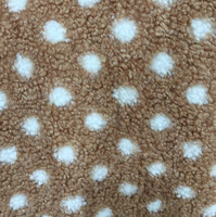 Tissu polaire 100 % polyester gaufré à pois pour vêtements, chapeaux, jouets, velours néerlandais, peluche, tissu tricoté pour vêtements
