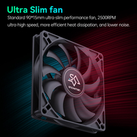 Ventilateur de refroidissement CPU SNOWMAN 6 Heat Pipe pour PC, dissipateur thermique avec ventilateur PWM 4 broches sans LED, mini radiateur à profil bas