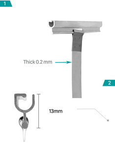 Accessoires <span class=keywords><strong>pour</strong></span> portes et fenêtres à volets roulants en alliage d'aluminium, crochets à ressort <span class=keywords><strong>de</strong></span> sécurité <span class=keywords><strong>de</strong></span> 100mm x 170mm, connecteurs <span class=keywords><strong>pour</strong></span> tiges <span class=keywords><strong>de</strong></span> suspension - Product Image 4