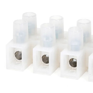 Blocco di terminali PA12, 6 pin, concavo H, colore bianco - ideale per connessioni elettriche e garantendo la sicurezza in - Product Image 3