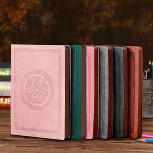 Carnet d'adresses élégant et classique de haute qualité en cuir polyuréthane souple A5/A4, couverture souple, style spirale, 80 feuilles, pour usage promotionnel - Product Image 1