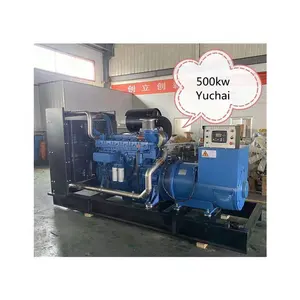 Elektromotor 500kw Yuchai Generator Diesel Stroomgeneratoren Diesel Genset Met Motor