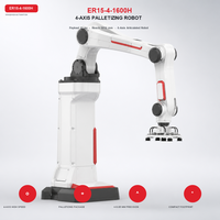 Robot industriel 4 axes EFORT ER15, charge utile de 15 kg, machine de palettisation haute vitesse, entraînement servo-électrique PLC pour la manutention de sacs et de boîtes