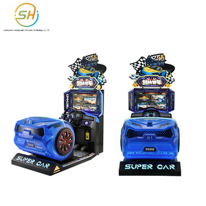 Macchina da Gioco Super Racing per Bambini, Attrezzatura Arcade a Moneta, Simulatore <span class=keywords><strong>di</strong></span> Corse - Product Image 3