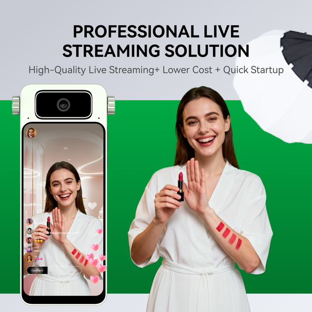 VisionMore Hot Selling 6.3 Inch Aluminum Alloy in Hand Portable Live Streaming Machine with Touch Screen