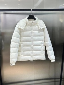 Monsler của nam giới chính thức phồng Áo khoác dài xuống softshell với dây kéo đóng cửa và trang trí cổ điển dệt kim xử lý - Product Image 2