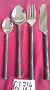 Juego de Cubiertos de Acero Inoxidable con Acabado Espejo, Juego de Cubiertos con Mango Largo, Cuchara, Tenedor y Cuchillo para Bodas y Restaurantes - Product Image 5