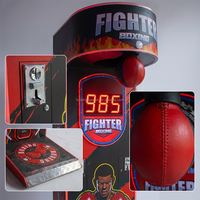 Machine interactive de mesure de coup de poing de boxe d'arcade de sport Machine de jeu de boxe de sac de frappe à jetons