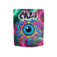 En Stock impression numérique 3.5g sacs holographiques en Mylar avec coffret pour emballage de bonbons au raisin Bubblegum