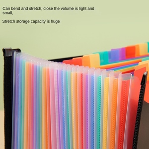 ที่เก็บข้อมูล A4 PP สีรุ้งหลายช่องขยายกระเป๋าสตางค์หลายชั้นโฟลเดอร์ดัชนีสำนักงานเครื่องเขียนโฟลเดอร์กระเป๋า ZY7113 - Product Image 4