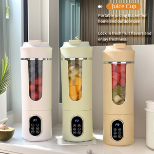 Blender portable, presse-agrumes, mini-blender rechargeable par USB avec moteur puissant, multifonction, pour écraser la glace, faire des smoothies, pour utilisation en camping-car - Product Image 1