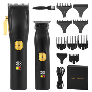 Recortadora de Pelo Inalámbrica para Barbería, 0mm, Cuchillas de Acero Inoxidable, Afeitadora Profesional Eléctrica con Carga USB - Product Image 2
