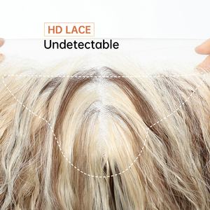 Perruques européennes et américaines, petites boucles africaines, lace frontale 13*4, raie au milieu, <span class=keywords><strong>cheveux</strong></span> longs <span class=keywords><strong>bouclés</strong></span> blonds/bruns, résistantes à la chaleur, pour marché domestique - Product Image 3