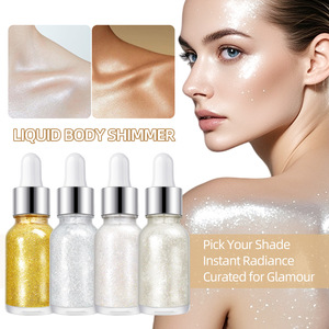 Huile Corporelle Scintillante Bio Tendance MLM, Végane, Hydratante Visage & Corps, Huile Éclatante Pailletée, OEM, Marque Privée, Personnalisable - Product Image 2