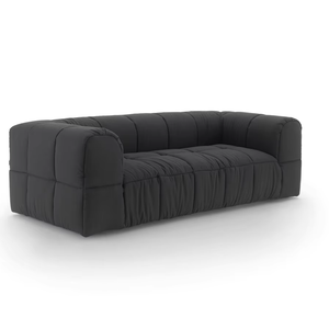 RUNXI Alemania Estilo Vintage sala de estar sofá largo marco de madera de pino sofá modular en forma de L tela de terciopelo muebles de apartamento - Product Image 2