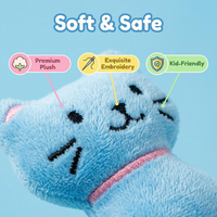 Porte-clés en peluche personnalisé en forme de chat, jouet en peluche de dessin animé, accessoires multifonctionnels pour vêtements et sacs