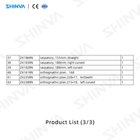 Ensemble d'instruments de chirurgie maxillo-faciale SHINVA, 42 pièces, instruments de chirurgie plastique