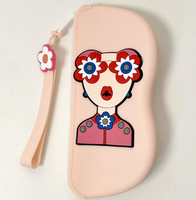 Pochette de rangement pour lunettes de soleil, sac de rangement portable, étui à lunettes, pochette en silicone antichoc, peut être accrochée, étanche